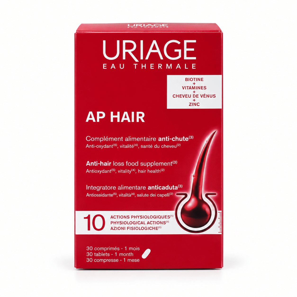 Confezione Uriage AP Hair Rossa