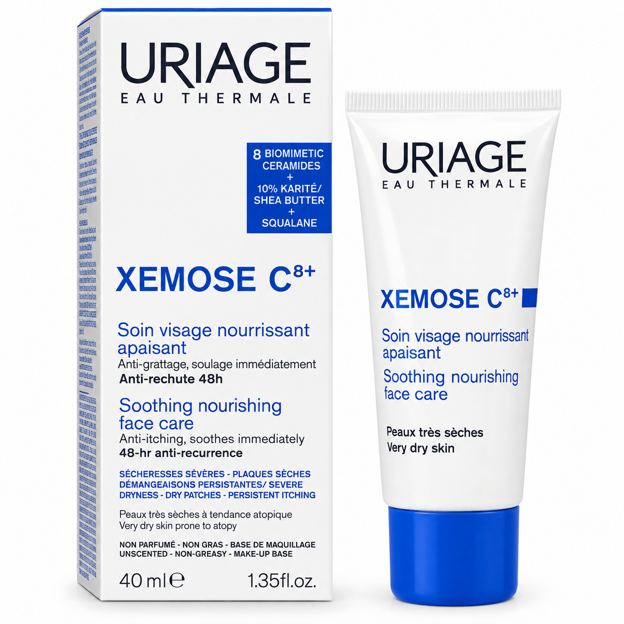 Confezione e Tubo Uriage Xemose C8+