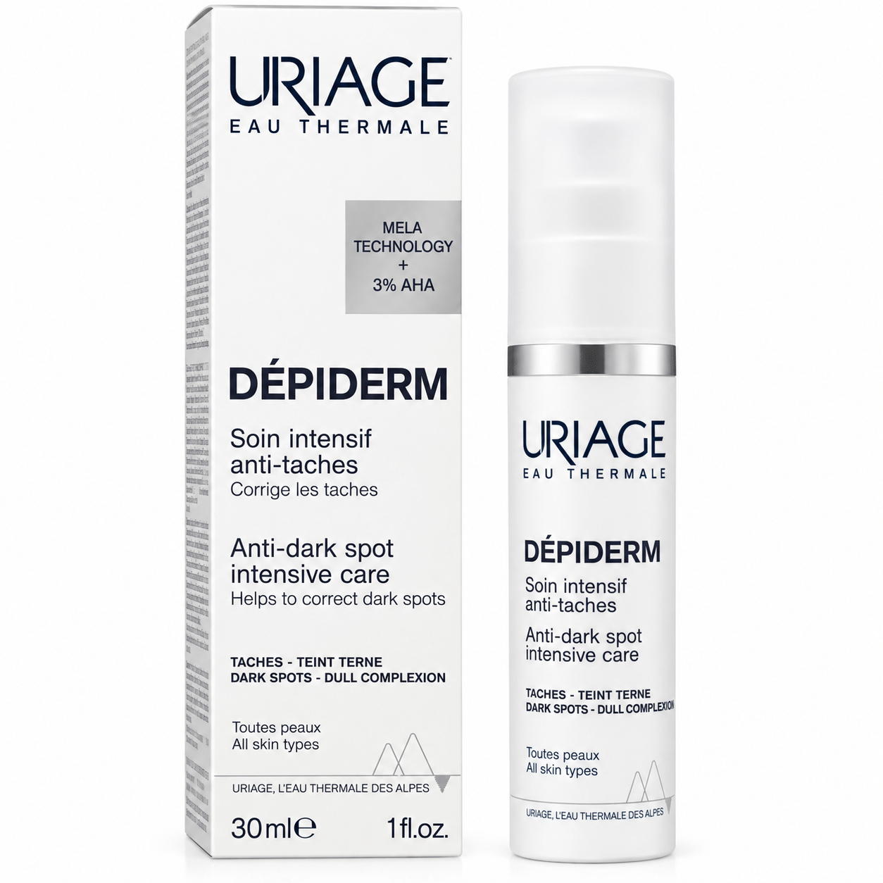 Confezione e flacone Uriage Dépiderm