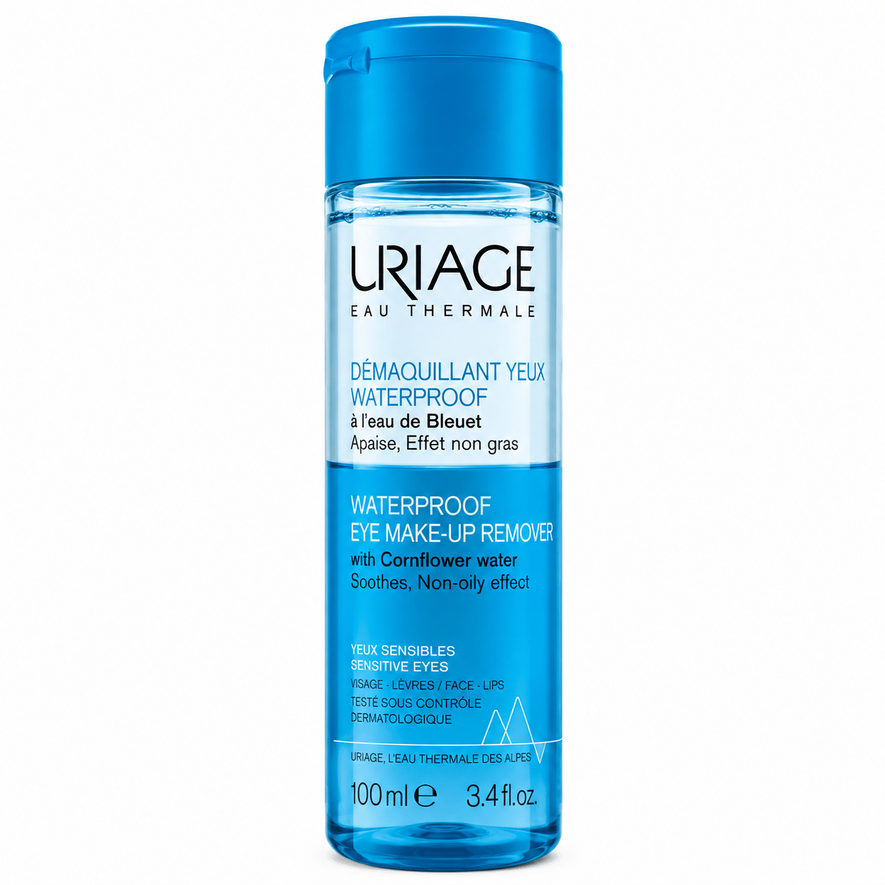 Detergente occhi bifasico Uriage blu