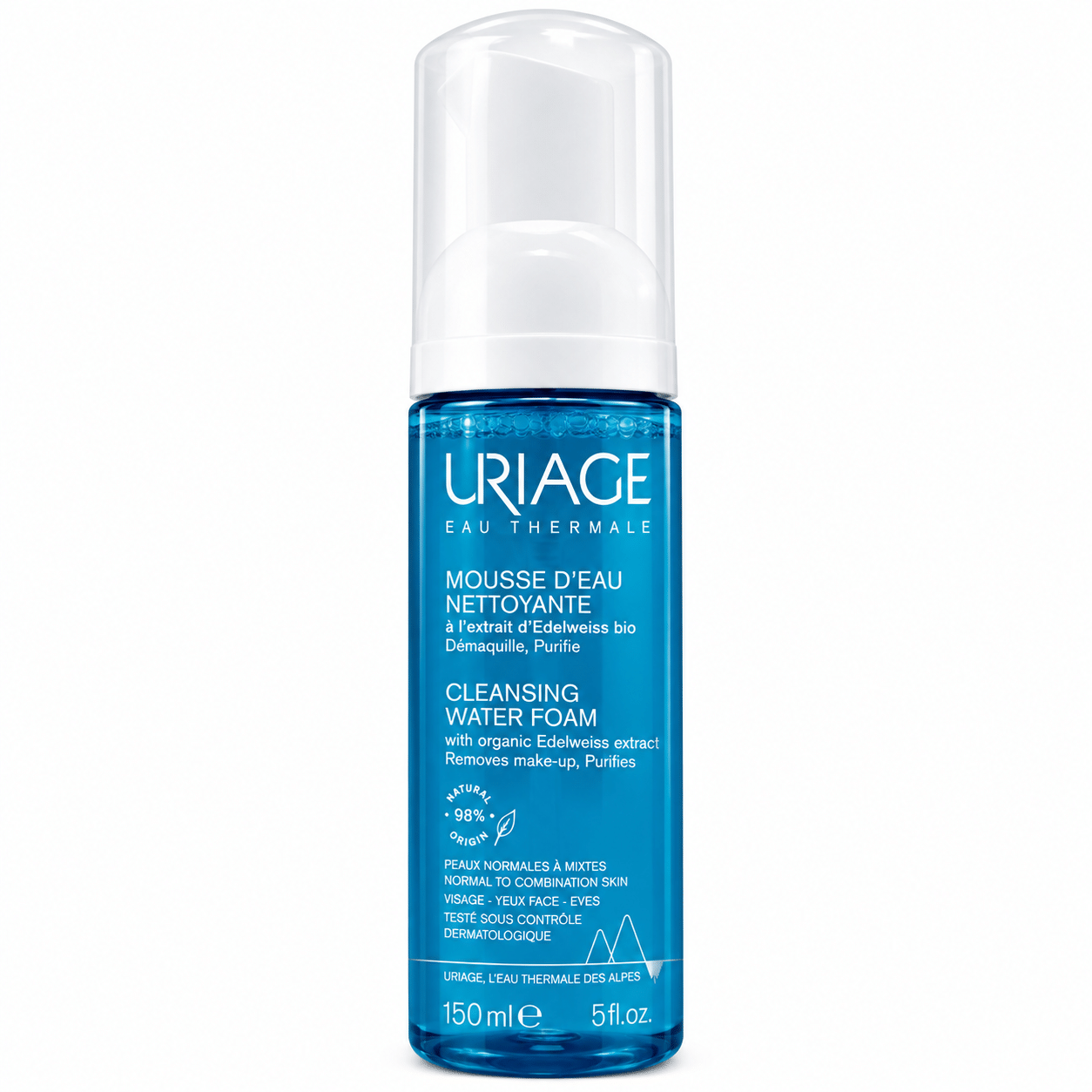 Flacone di mousse detergente Uriage