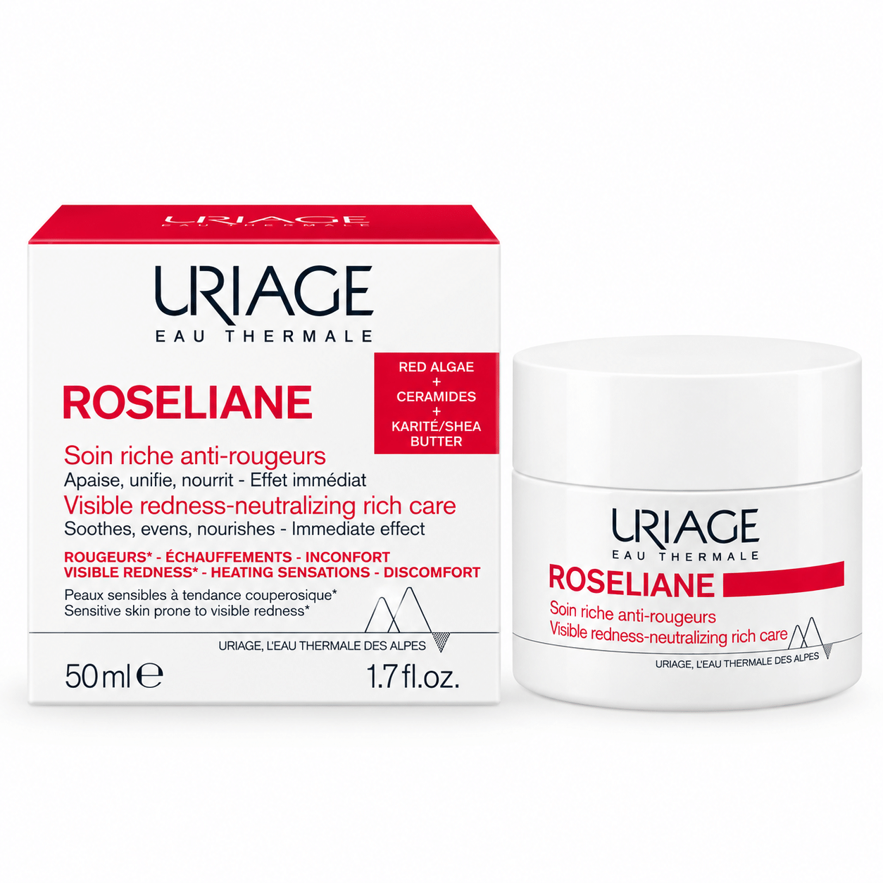 Packshot skincare Uriage Roséliane