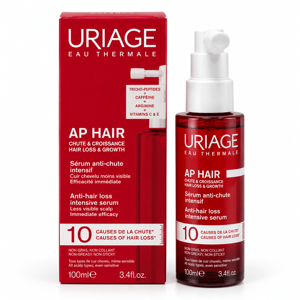 Siero Uriage AP Hair in studio