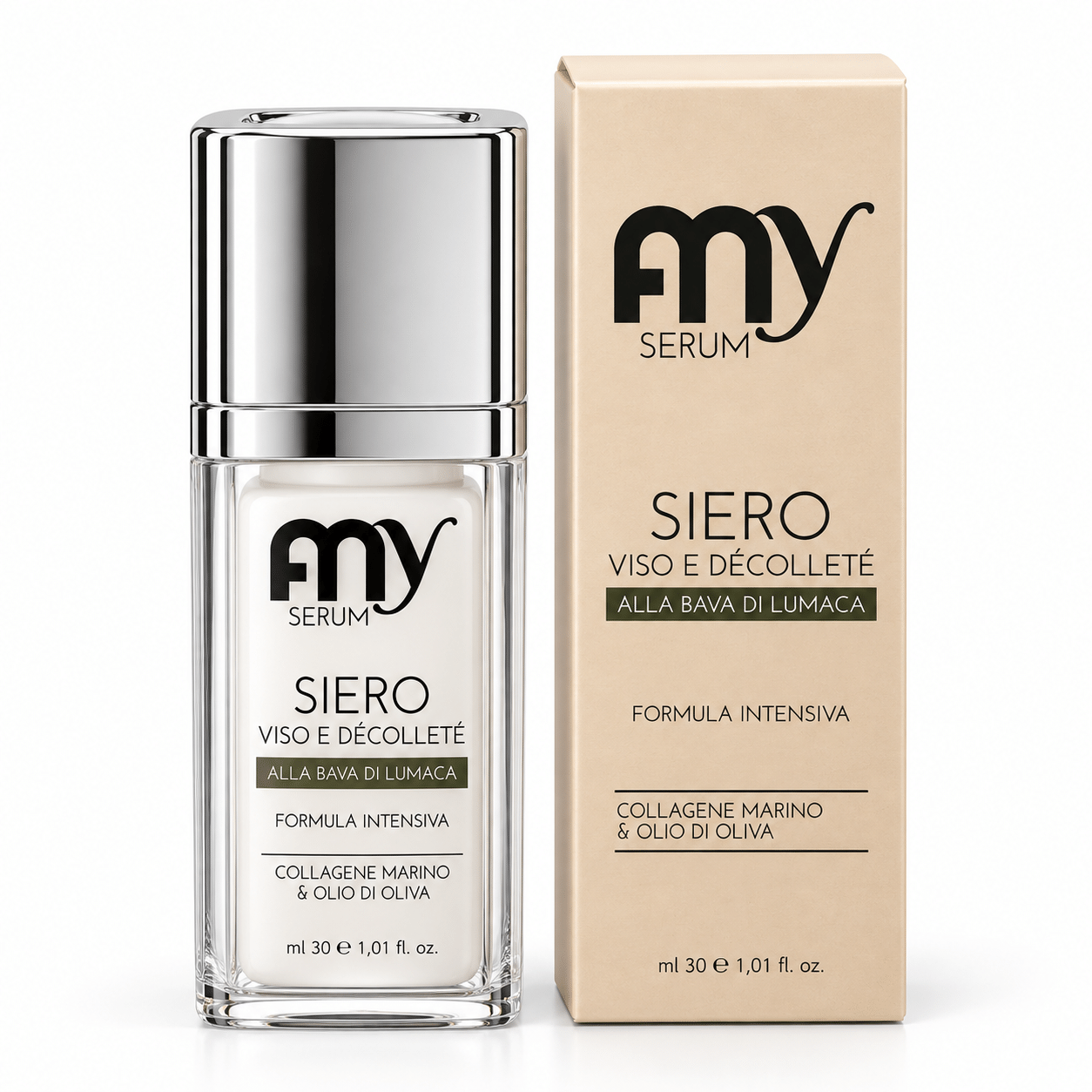 Siero viso e décolleté alla bava di lumaca